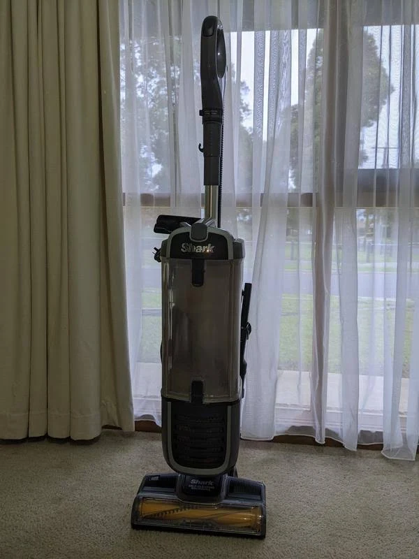 view of testing shark navigator pet upright vacuum cleaner best mid range budget pick vacuum corded vacuum cleaner australia unboxing package arrival several weeks to months