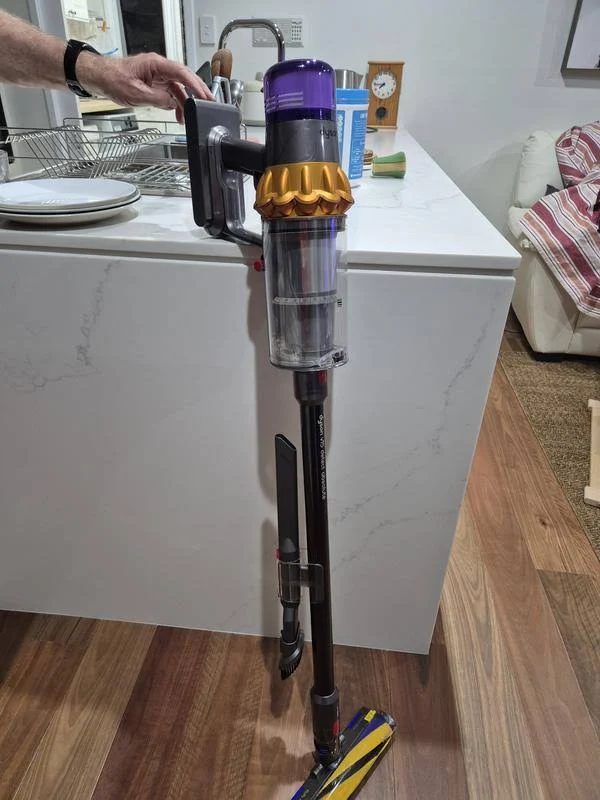 view of our own purchase testing dyson v15 detect vacuum for pet hair australia unboxing package arrival several weeks to months